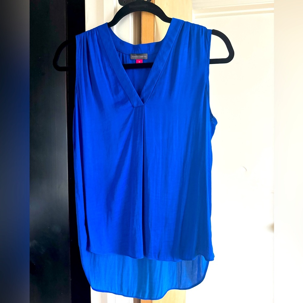 Vince Camuto royal blue sleeveless top